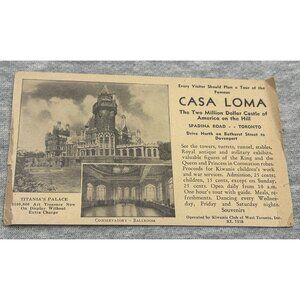 Casa Loma Toronio Ontario ON Canada Original 1943 Postcard